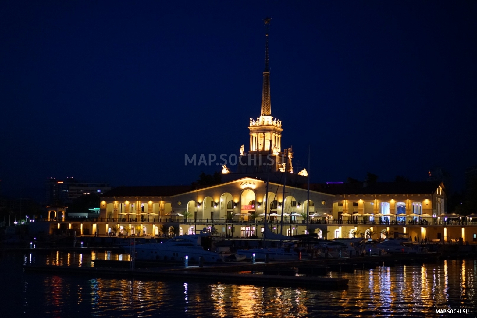 Морской вокзал, Современные, Достопримечательности, Цветные