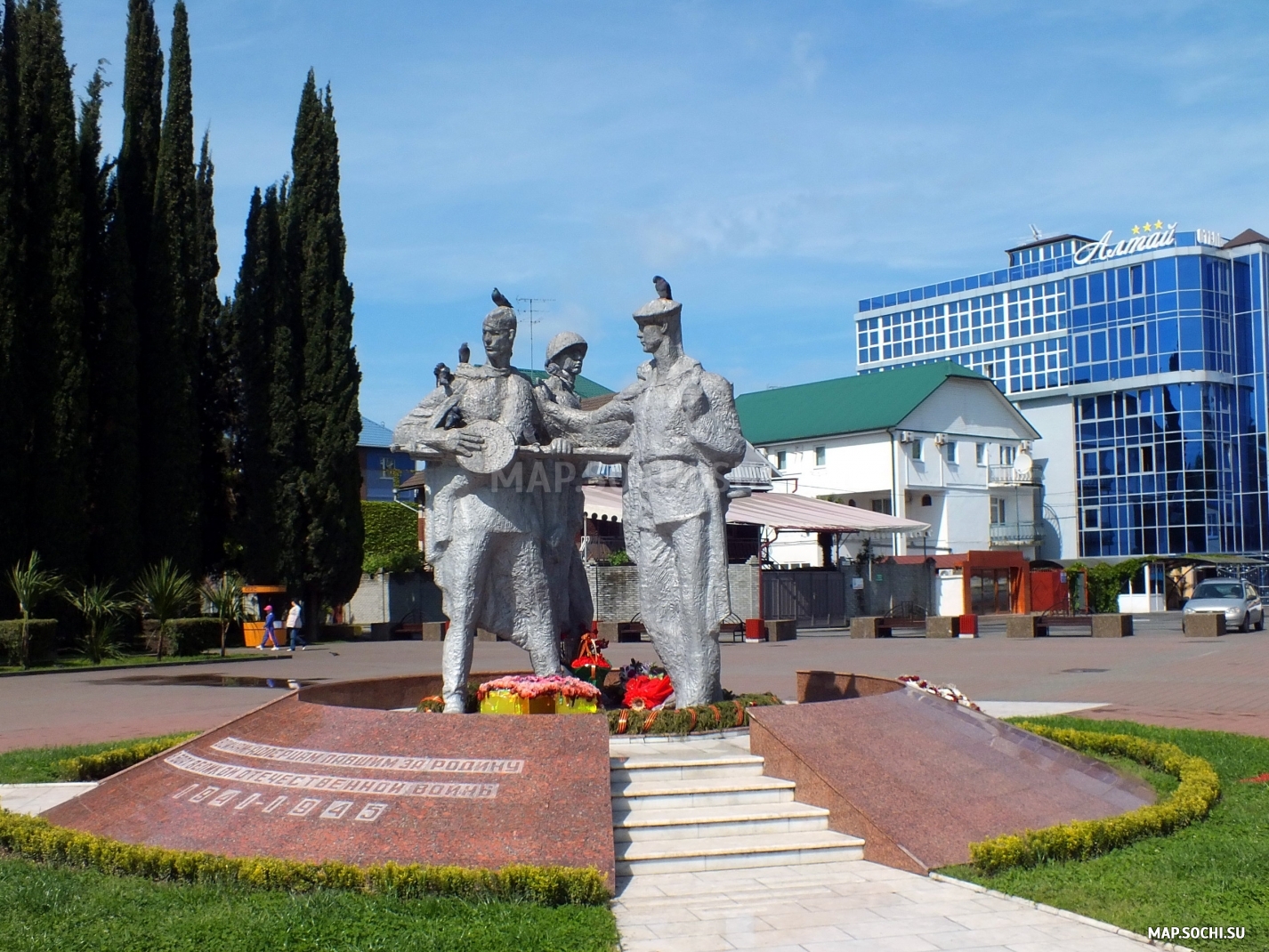 Памятник адлерцам, погибшим в годы Великой Отечественной войны, Современные, Достопримечательности, Цветные