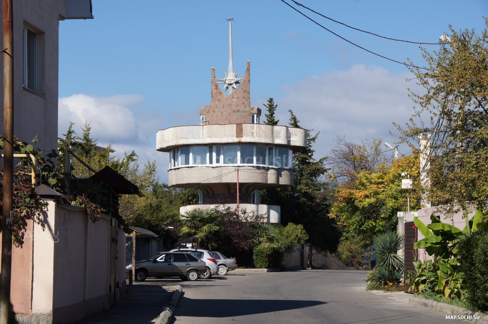 Обзорная башня на горе Батарейка, Современные, Достопримечательности, Цветные